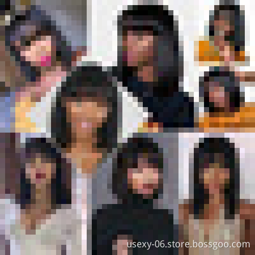 New Arrival Wholesale Full Machine Made Cuticle Aligned Raw Virgin Brazilian Human Hair Wigs With Bangs